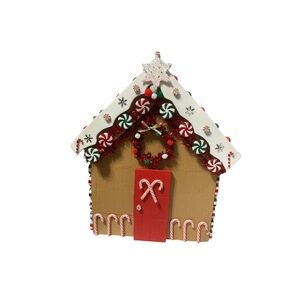Festive Handmade Gingerbread House Decoration